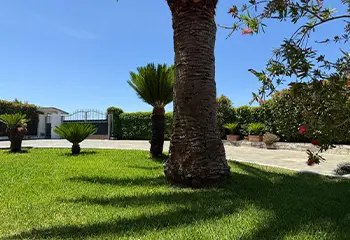 Area verde condivisa con colonnine di ricarica per auto elettriche