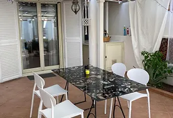 Zona pranzo all'aria aperta