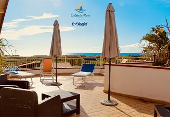 Spazioso terrazzo condiviso del B&B Biagio 2